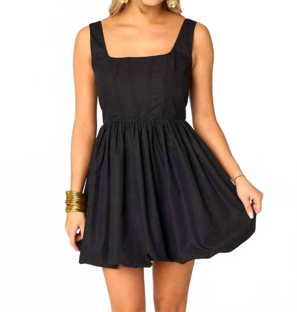 NEW BUDDYLOVE heidi gameday mini dress in black